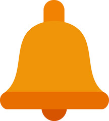 Isolated Orange Bell Illustration