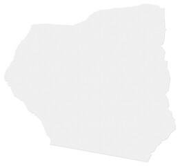 Soft white torn paper edge with natural rough texture and clean ripped top border, isolated on bright background for collage, scrapbook, and graphic design use