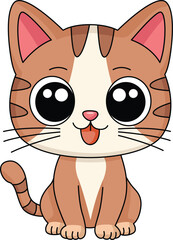 Adorable Little Cat with Big Eyes