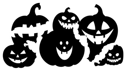 Obraz premium Halloween pumpkin vector isolated