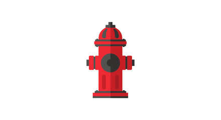 A stylized red fire hydrant