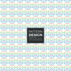 Seamless pastel abstract circular wave pattern background art