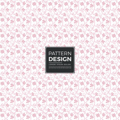 Seamless light pink floral pattern with delicate flowers and vines