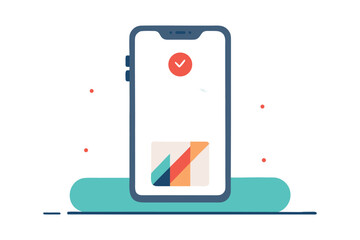 Kitchen Recipe Phone Mockup Vector Illustration