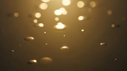 Golden Reflections: An Abstract Dance of Light and Shadow,Subtle Shimmers: Captivating Bokeh Effects in Warm Tones