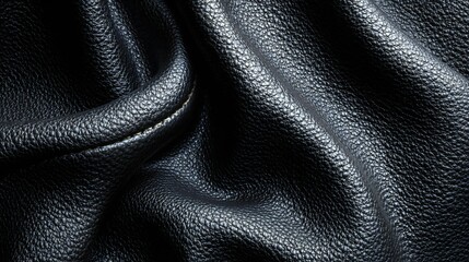 Black Leather Texture Background
