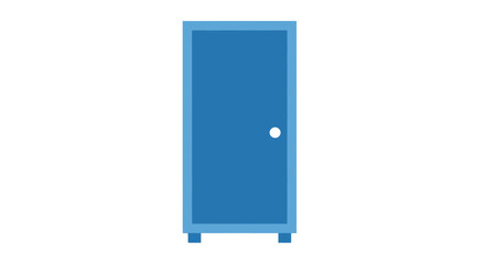 Simple blue door