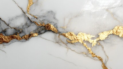 Luxury White Gold Marble Abstract Pattern Background
