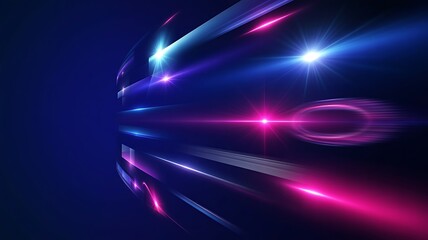 Illustration of abstract digital light streak motion background