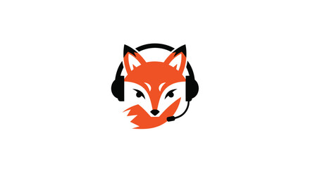 Fox with Headset