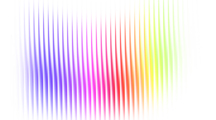 Colorful abstract spectrum gradient background with vibrant flow isolated on transparent background