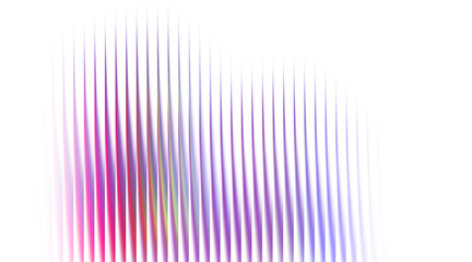 Abstract vibrant vertical light streaks digital art composition isolated on transparent background