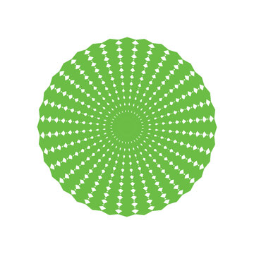Isolated guilloche rosette vector design with a round pattern for a certificate decoration or 3D art illustration