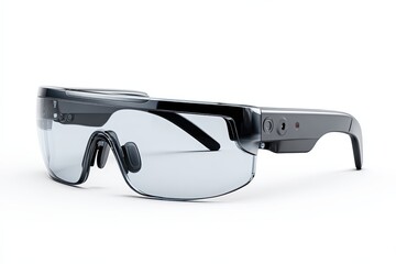 Smart Glasses: A close-up shot of futuristic smart glasses showcases their sleek design and cutting-edge technology, suggesting innovation, augmented reality, and seamless integration into daily life.