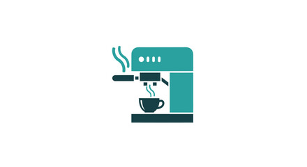 Minimalist coffee maker with steam