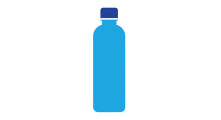 Blue plastic bottle illustration