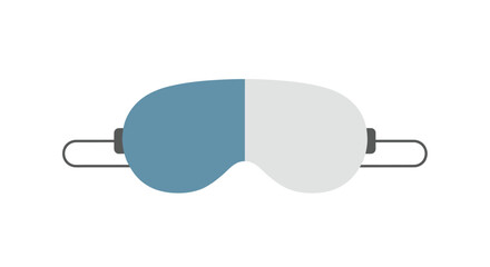 Flat, two-tone sleep mask