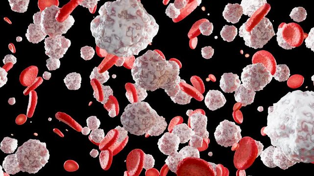 Chronic myelogenous leukemia (CML) In Bloodstream , Acute lymphoblastic leukemia (ALL), white blood cells (WBC), cancer of the white blood cells