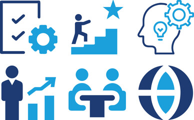 Business Intelligence Icons Set