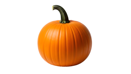 Orange pumpkin, isolated on white or transparent background. PNG