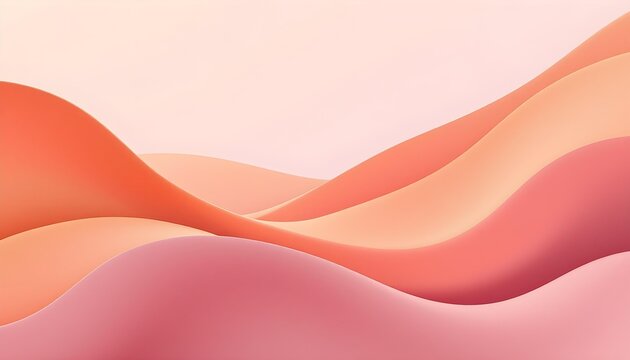 Abstract smooth background composed of terracotta light apricot and soft pink offering a warm earthy gradient with subtle minimal modern visual style