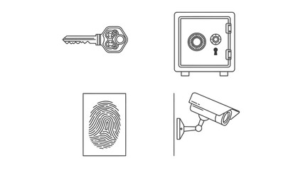 Protect Your Privacy Security Icons for a Safe Digital World