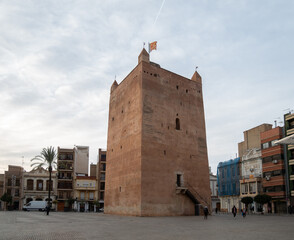 Tower of Torrent Castle in the Valencian Community