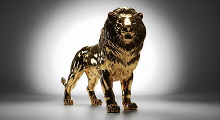 Isolated wild golden eagle owl and eagle statue figurine objects on a white background as brown wildlife animal art