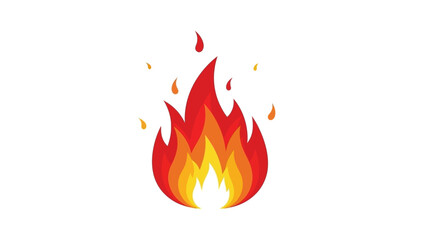 A stylized depiction of bright multilayered flames © Rohim