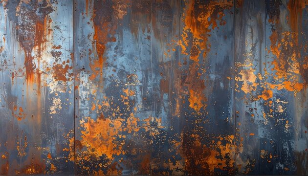 Rusty metal texture with aged industrial surface
