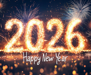 Fireworks 2026 New Year Celebration Night