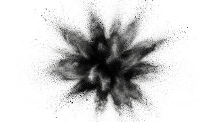 Dramatic burst explosion with abstract particle effects for dynamic visual impact designs