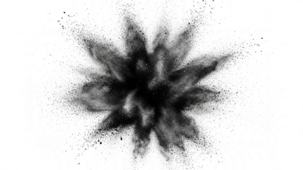 Dramatic burst explosion with abstract particle effects for dynamic visual impact designs