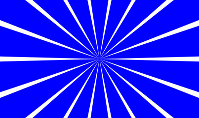 Blue Radial Sunburst Background – Abstract Retro Burst Rays Pattern, Dynamic Energy Lines, Vibrant Blue Graphic Design Backdrop