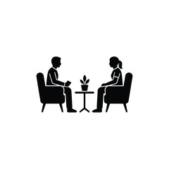 Fototapeta premium Mental Health Therapy Counseling Session. Psychological Therapy Support Meeting. Calm Mental Wellness Consultation.