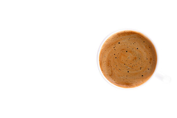 Real coffee cup symbol integrated into button design for creative marketing visuals.