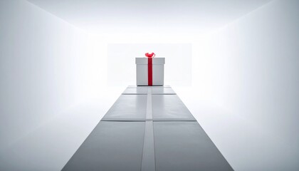 Obraz premium White gift box