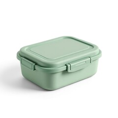 Green plastic lunch box container food storage reusable bento box for kids adults school work picnic travel 100char