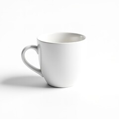 Ceramic coffee mug white tea cup isolated clean drinkware kitchenware beverage container tableware object 100
