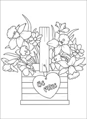 Valentines coloring Page 