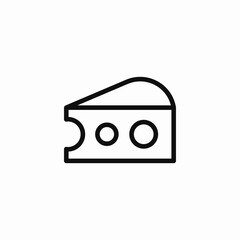 delicious cheesy cheese icon sign vector