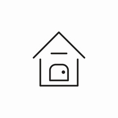 house door icon icon sign vector