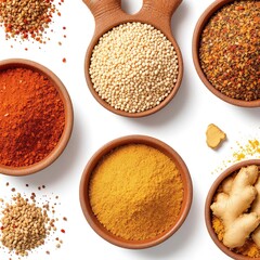 various kinds of spices
