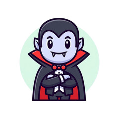 Cartoon Dracula Character.