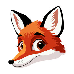 Obraz premium red fox vector illustration