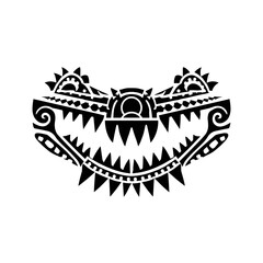 Cultural artistry in black ink tribal design creative studio illustration minimalist style close-up view artistic expression