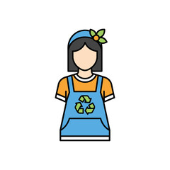 Empowering environmental sustainability with a symbol of eco-conscious action and dedication to a greener future, promoting recycling initiatives