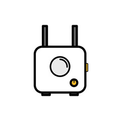 Modern white electric plug illustration for energy efficiency campaigns and technology promotions, showcasing clean energy and innovative design, powering up!