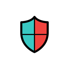 Secure your digital world with this modern shield icon, perfect for cybersecurity, data protection, and reliable antivirus software solutions