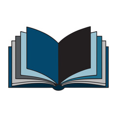 open book vector illustration